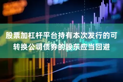股票加杠杆平台持有本次发行的可转换公司债券的股东应当回避